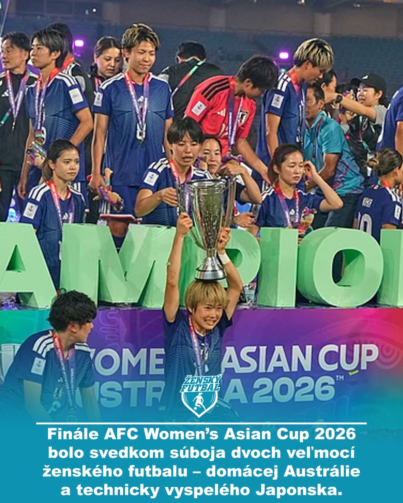Finále AFC Women’s Asian Cup 2026 prinieslo očakávaný súboj dvoch veľmocí ženského futbalu – domácej Austrálie a technicky vyspelého Japonska. Pred takmer vypredaným štadiónom v Sydney sa napokon radovali Japonky, ktoré zvíťazili najtesnejším rozdielom 1:0 a potvrdili svoju dominanciu na kontinente. Zhrnutie finále si môžete prečítať na našom webe -> ZenskyFutbal.sk

#ZenskyFutbal #FutbalZeny #WomensFootball #Futbalistky